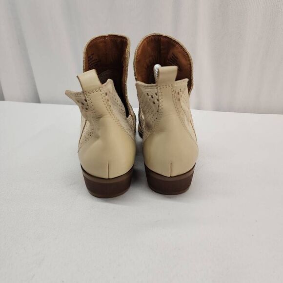 Lucky Brand Size 9.5 Womens Belgon Leather Ankle Pull On Ankle Boots Tan R - Picture 4 of 13